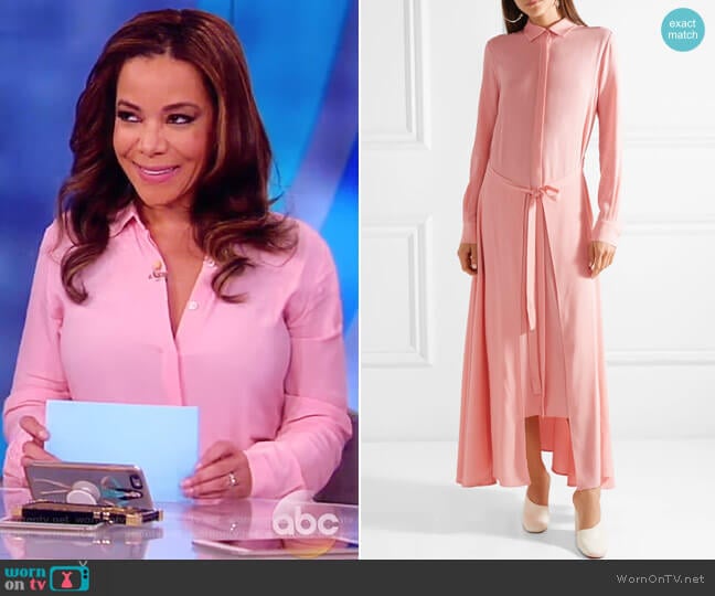 Rosetta Getty Crepe Maxi Dress worn by Sunny Hostin on The View