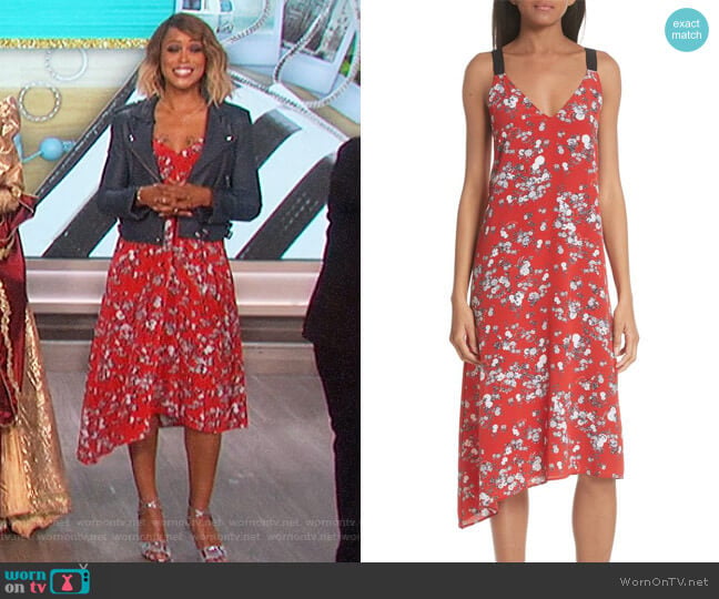Rag and Bone Zoe Floral-Print Dress worn by Eve on The Talk