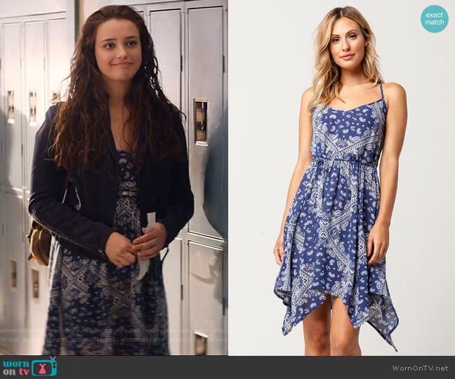 Socialite Hanky Dress worn by Hannah Baker (Katherine Langford) on 13 Reasons Why