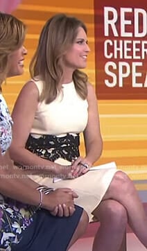 Savannah’s white lace waist dress on Today