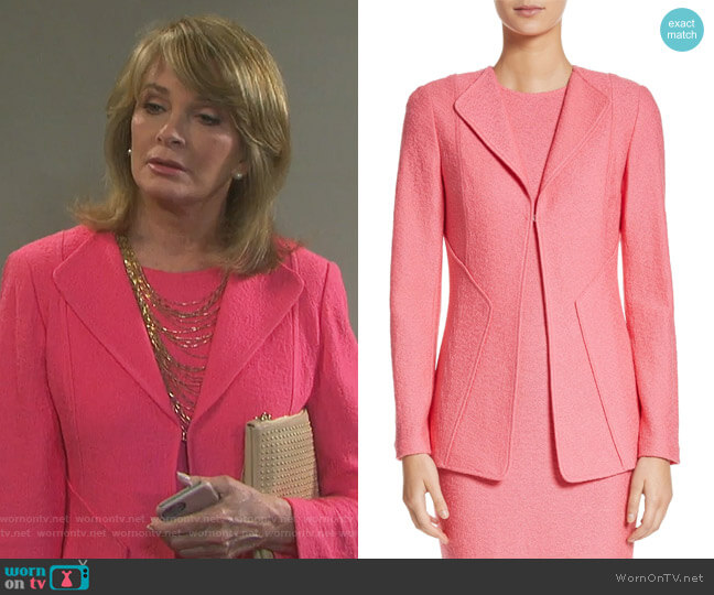 St John Collection Hannah Knit Jacket worn by Melanie Jonas (Molly Burnett) on Days of our Lives