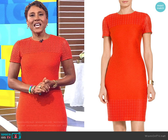 St John Collection Caris Knit Dress worn by Robin Roberts on Good Morning America
