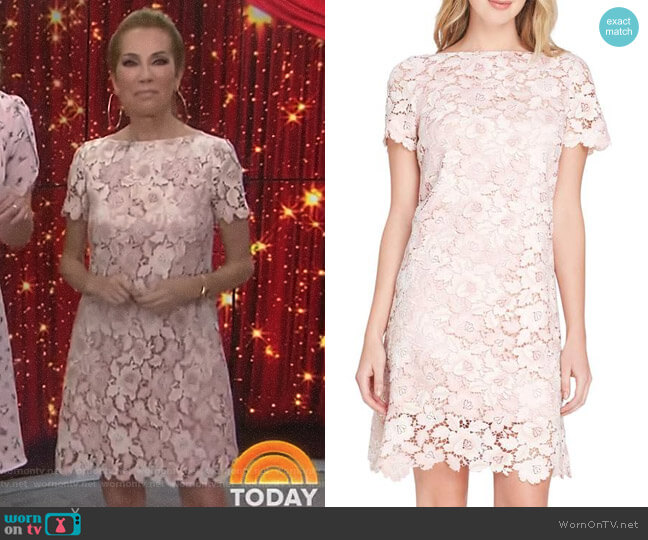 Tahari ASL Lace Sheath Dress worn by Kathie Lee Gifford on Today