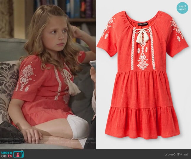 Stella & Sienna A Line Dress with Tassel worn by Sophia Hughes (Giselle Eisenberg) on Life in Pieces