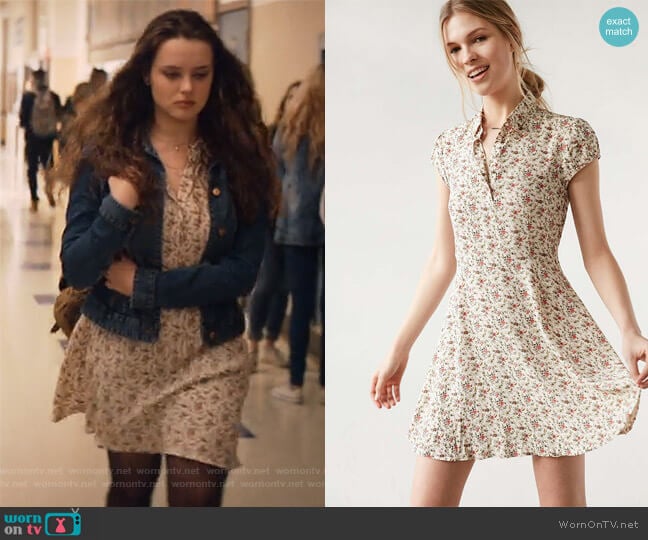 Kimchi Blue Rosebud Fit Flare Shirt Dress worn by Hannah Baker (Katherine Langford) on 13 Reasons Why