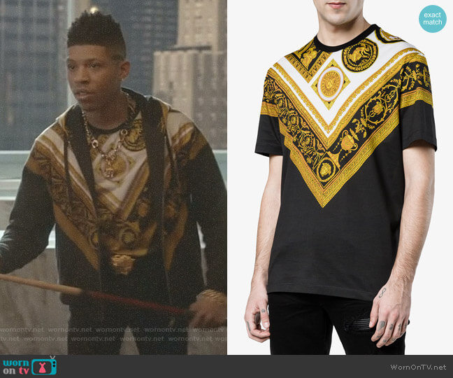 Versace Cornici Print T Shirt worn by Hakeem Lyon (Bryshere Y. Gray) on Empire