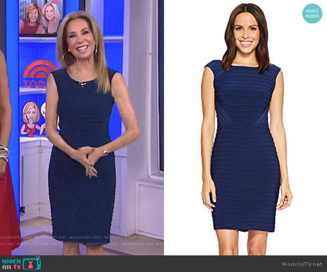 Adrianna Papell Matte Jersey Banded Dress worn by Kathie Lee Gifford on Today