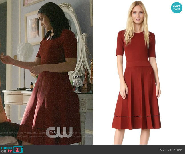 A.L.C. Tracy Dress worn by Veronica Lodge (Camila Mendes) on Riverdale