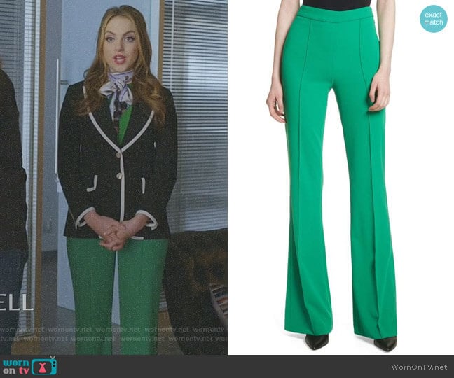 Alice + Olivia Jalisa Pants worn by Fallon Carrington (Elizabeth Gillies) on Dynasty