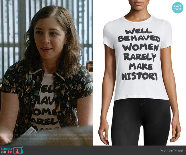 Alice + Olivia Cicely Tee worn by Cable McCrory (Annabelle Attanasio) on Bull