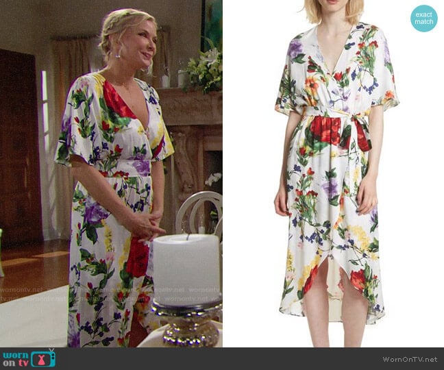 Alice + Olivia Clarine Dress worn by Brooke Logan (Katherine Kelly Lang) on The Bold and the Beautiful