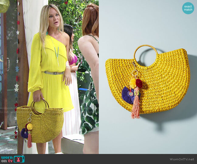 Goldilocks Tote from Anthropologie worn by Sharon Newman (Sharon Case) on The Young and the Restless
