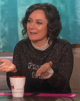 Sara’s pretty baby sweater on The Talk