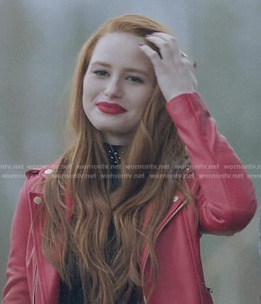 Cheryl’s red Serpents leather jacket on Riverdale