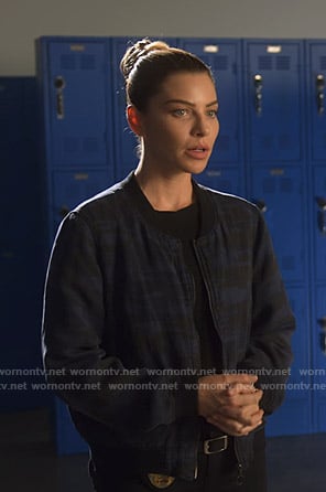 Chloe’s blue camo bomber jacket on Lucifer