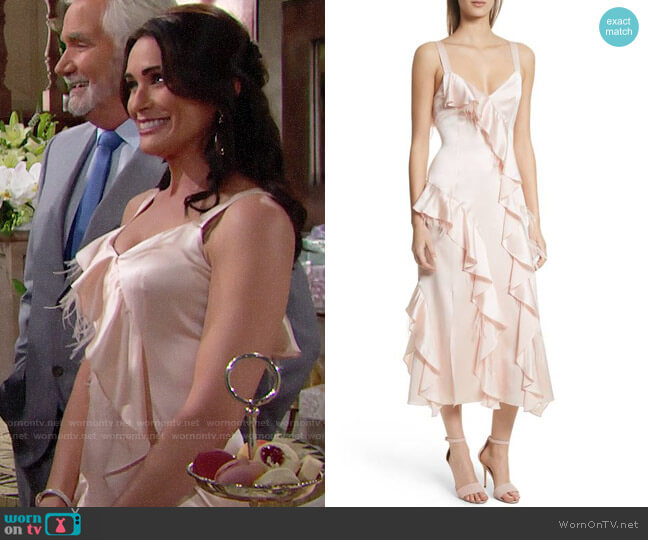 Cinq a Sept Gigi Dress worn by Quinn Fuller (Rena Sofer) on The Bold and the Beautiful