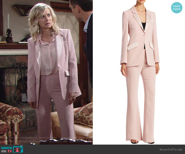 Cinq a Sept Serra Blazer worn by Ashley Abbott (Eileen Davidson) on The Young and the Restless