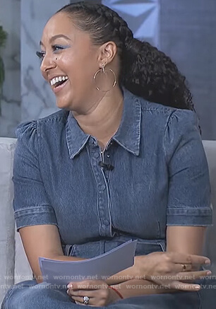 Tamera’s denim shirtdress on The Real