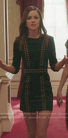 Princess Eleanor’s green velvet dress on The Royals