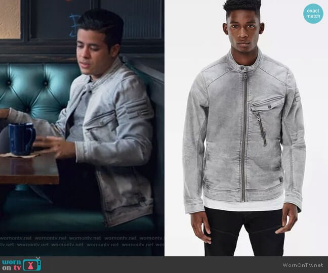 G-Star Raw Revend 3D Slim Jacket worn by Tony Padilla (Christian Navarro) on 13 Reasons Why
