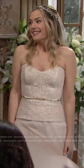 Hope’s wedding dress 2018 on The Bold and the Beautiful