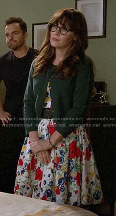 Jess’s floral dress on New Girl
