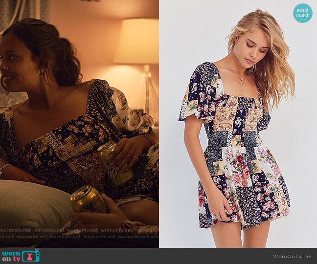 Kimchi Blue Patsy Smocked Romper worn by Jessica Davis (Alisha Boe) on 13 Reasons Why