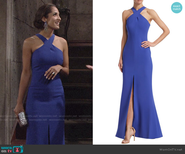 Likely Kingsbury Gown in Purple worn by Lily Winters (Christel Khalil) on The Young and the Restless