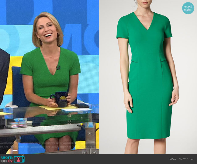 LK Bennett Bessa Dress worn by Amy Robach on Good Morning America