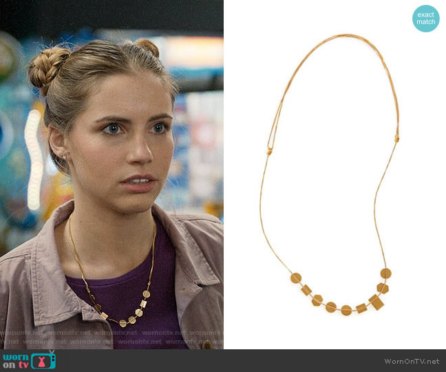 Madewell Holding Pattern Necklace worn by Stephanie 'Stevie' McCord (Wallis Currie-Wood) on Madam Secretary