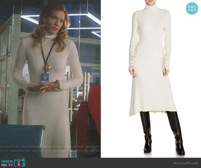 Maje Rafaela Dress worn by Charlotte Richards (Tricia Helfer) on Lucifer