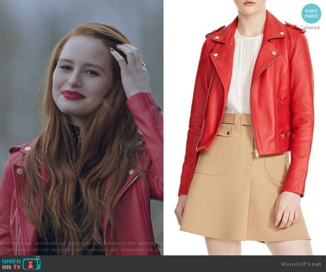 Maje Basalt Jacket worn by Cheryl Blossom (Madelaine Petsch) on Riverdale