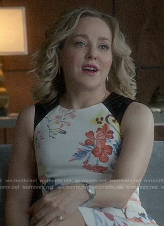 Marissa’s floral sheath dress on Bull