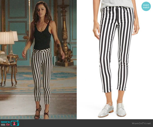 Rag & Bone Capri Skinny Jeans worn by Princess Eleanor (Alexandra Park) on The Royals