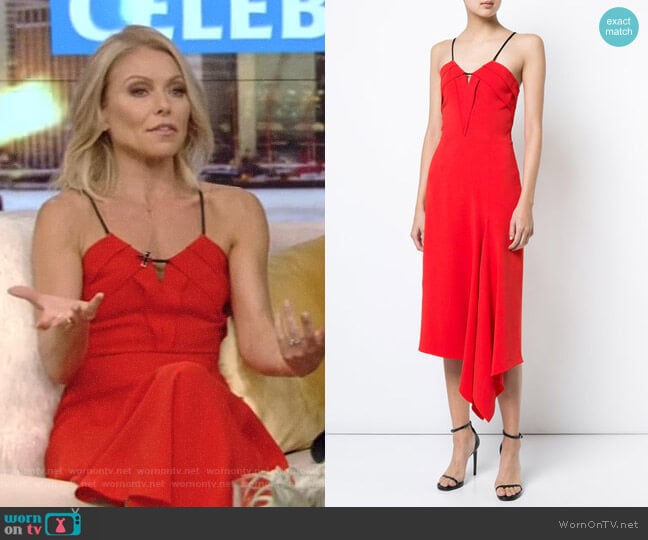 Roland Mouret Fazeley Dress worn by Kelly Ripa on Live with Kelly and Mark