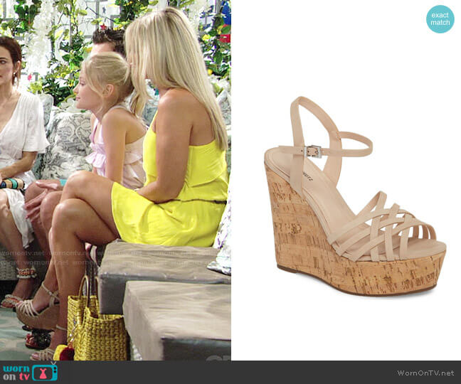 Schutz Louna Sandal worn by Sharon Newman (Sharon Case) on The Young and the Restless