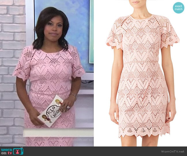 Style Stalker Laced Elora Dress worn by Sheinelle Jones on Today