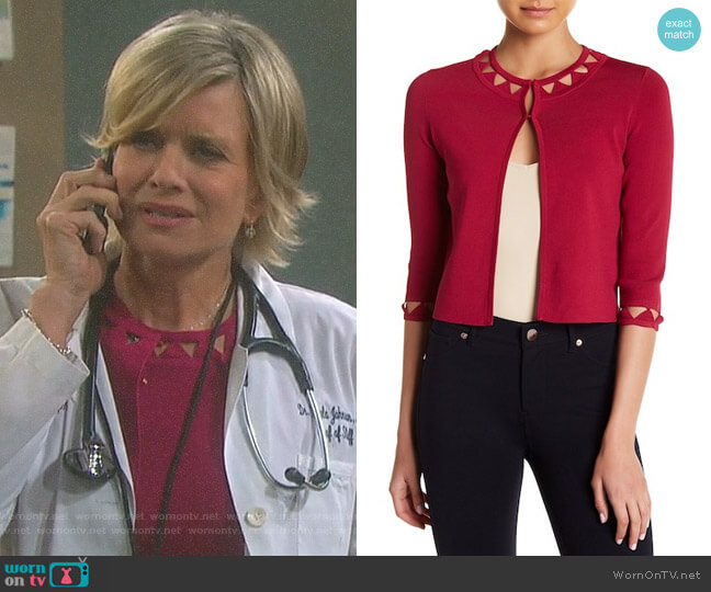Ted Baker Lissye Cardigan worn by Kayla Brady (Mary Beth Evans) on Days of our Lives