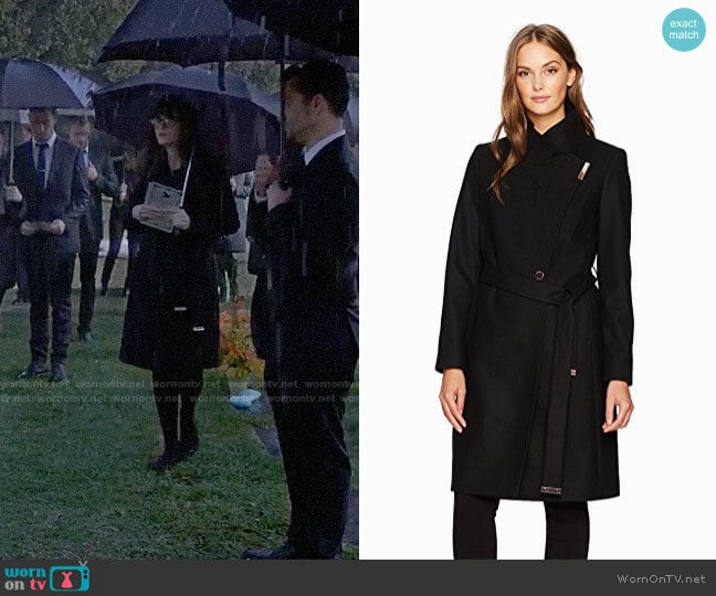 Ted Baker Kikiie Coat worn by Jessica Day (Zooey Deschanel) on New Girl