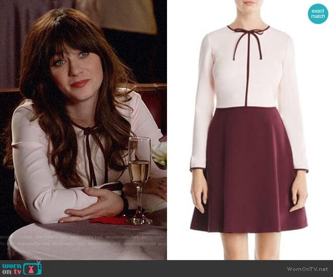 Ted Baker Loozy Dress worn by Jessica Day (Zooey Deschanel) on New Girl
