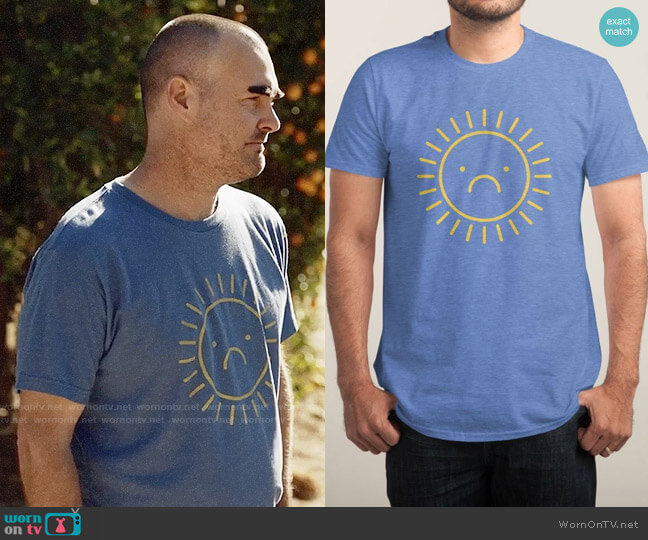 Sad Sun T-shirt from Threadless worn by Phil Miller (Will Forte) on Last Man On Earth