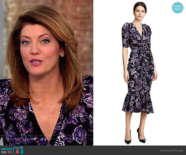 Veronica Beard Kent Dress worn by Norah O'Donnell on CBS Mornings