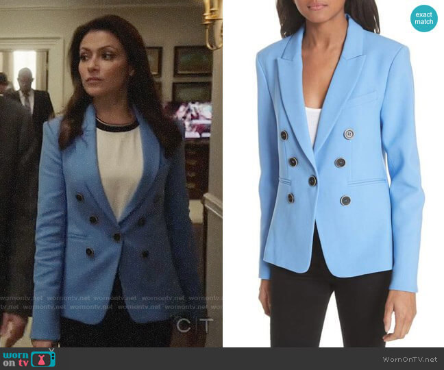 Veronica Beard Colson Blazer worn by Emily Rhodes (Italia Ricci) on Designated Survivor