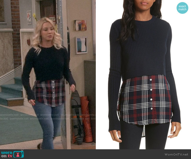 Veronica Beard Garrett Sweater worn by Penny Hofstadter (Kaley Cuoco) on The Big Bang Theory