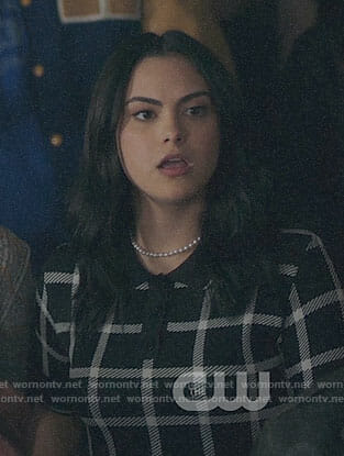 Veronica’s black checked dress on Riverdale