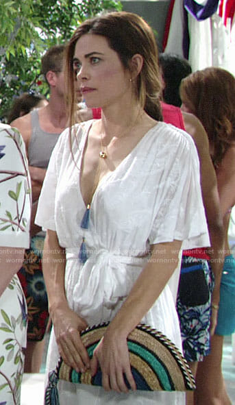 Victoria’s white Memorial Day outfit on The Young and the Restless