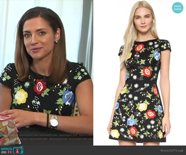 Alice + Olivia Ellen Dress worn by Paula Faris on Good Morning America