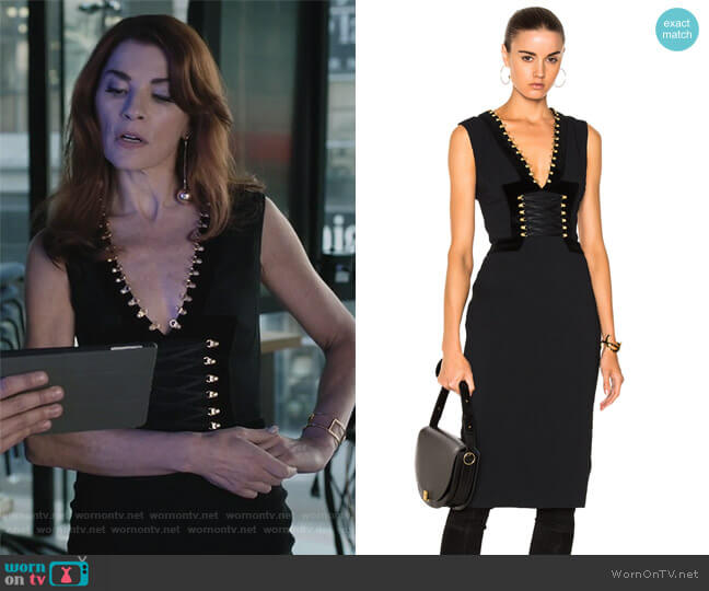 Altuzarra Adriana Dress worn by Kitty Montgomery (Julianna Margulies) on Dietland