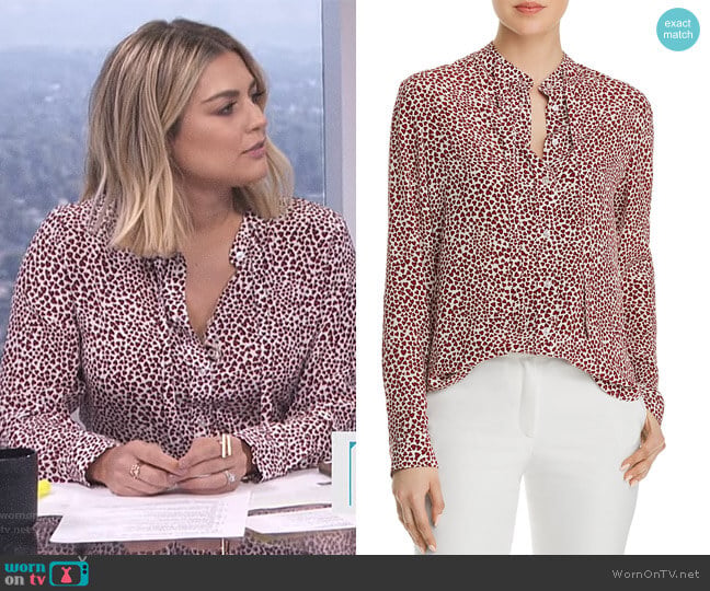 Anine Bing Holly Blouse worn by Carissa Loethen Culiner on E! News