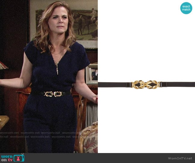 Bcbgmaxazria Knot Waist Belt worn by Phyllis Newman (Gina Tognoni) on The Young and the Restless